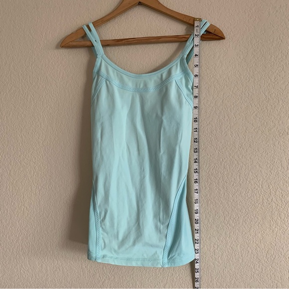Lululemon Ignite Strappy Tank Top Aquamarine Size 4 W1D08S Shelf Bra (No Pads) - Picture 5 of 10